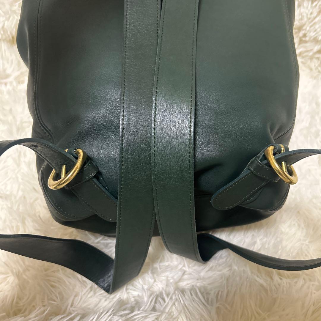 希少 美品　OLD COACH オールドコーチ リュック グリーン USA製