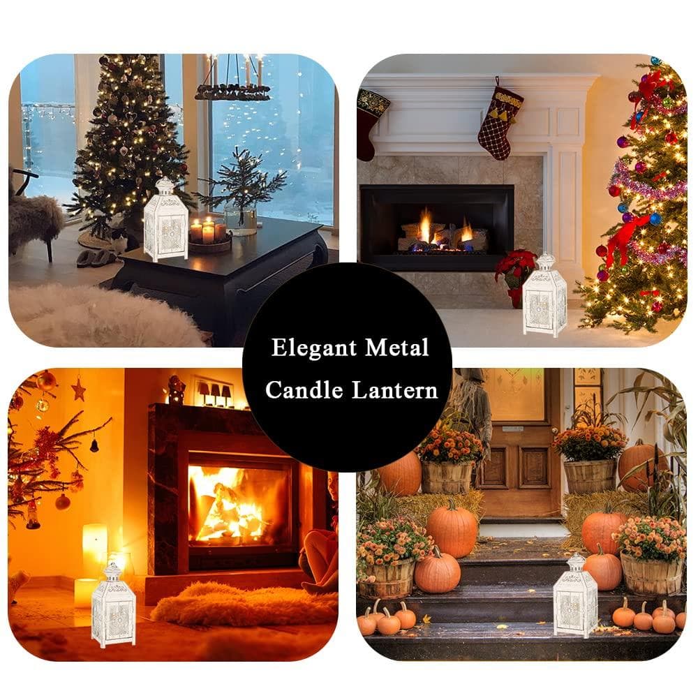 23cm キャンドルホルダー メタル アンティークキャンドルランタン