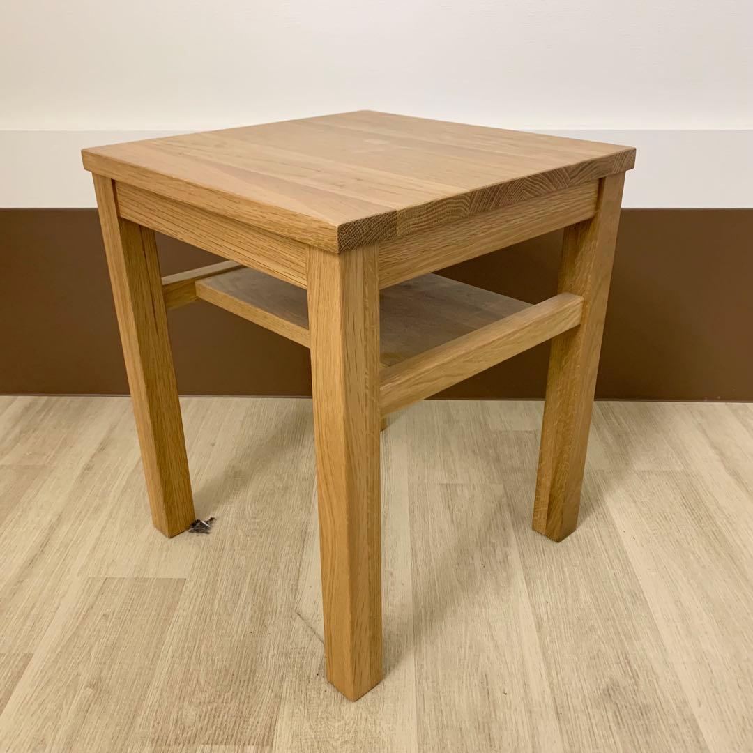 MUJI 無印良品 サイドテーブルベンチ 無垢材