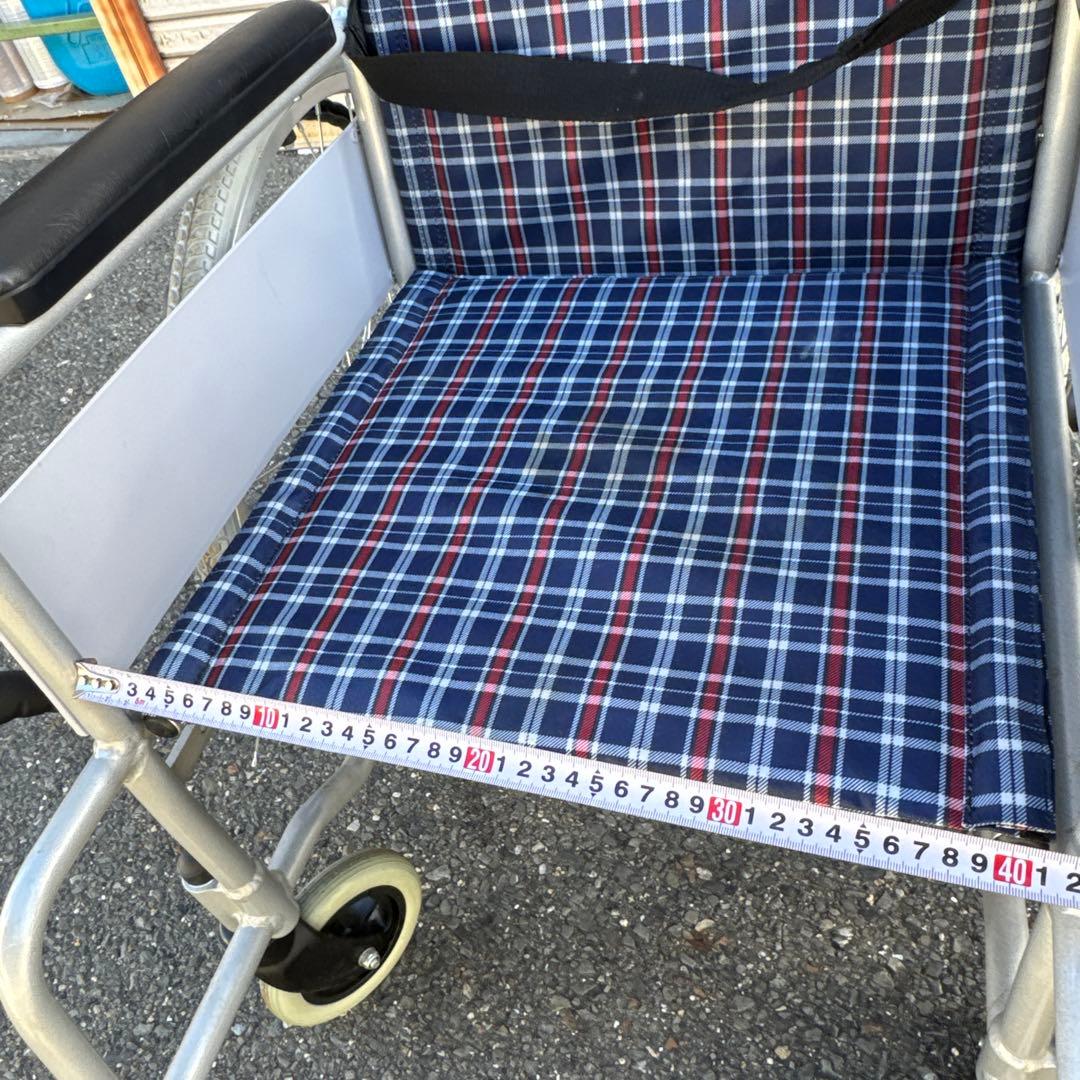 車椅子 自走式 背折れ コーナン KYR19-4058 アルミ製【A-213】