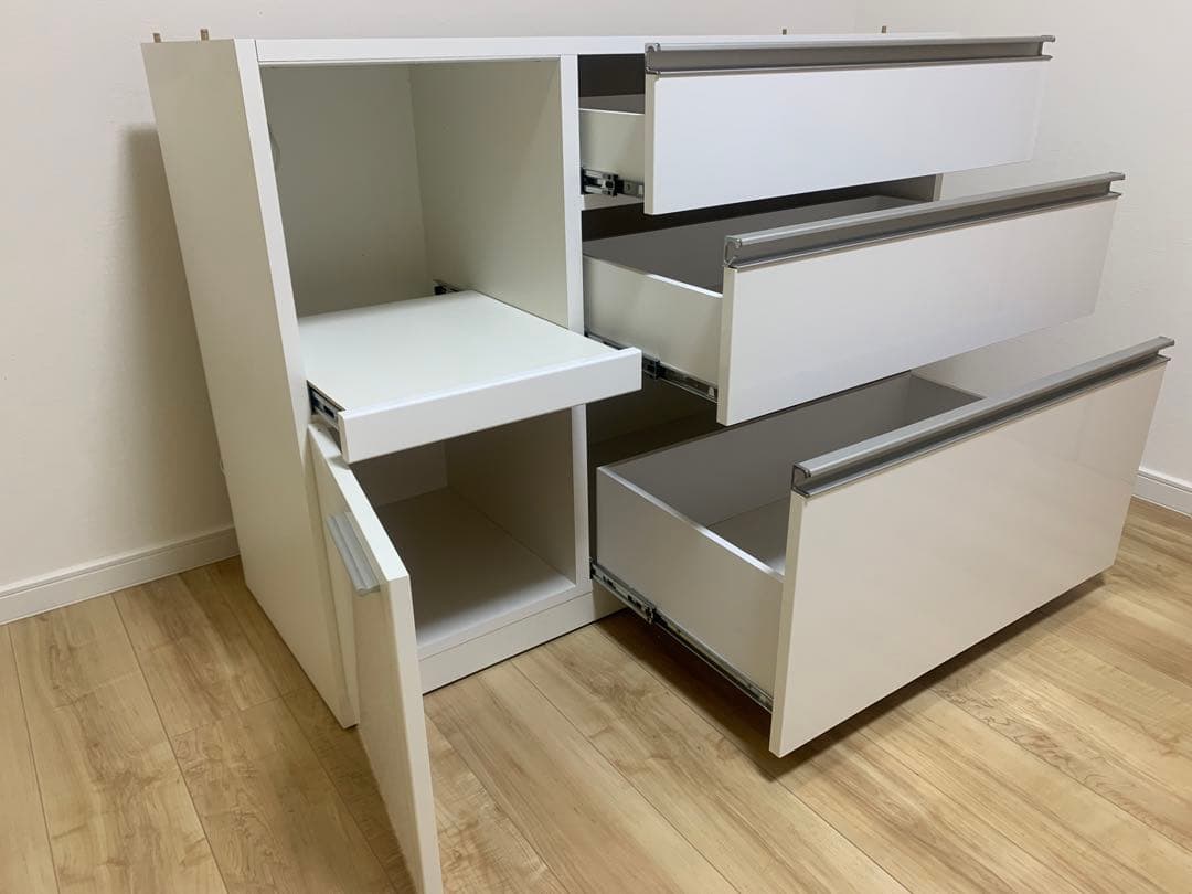 み*ん様 【松田家具】Nスプライトレンジ 1200 キッチンボード ホワイト