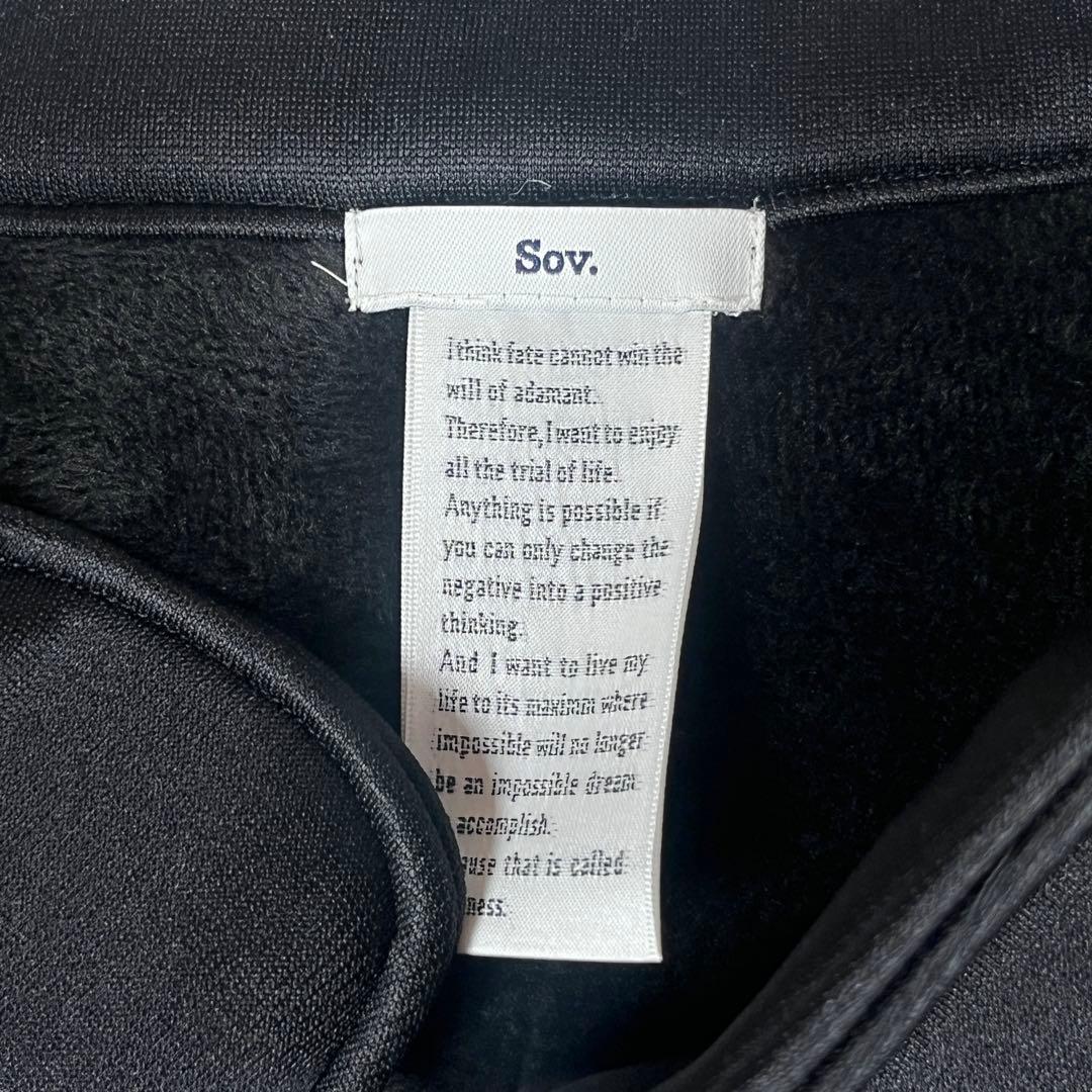 sov. ソブ AKKOコラボ 裏起毛 ポンチョ コート ブラック FREE