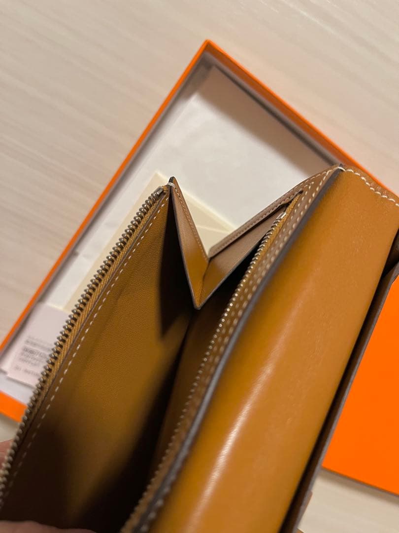 HERMES ベアン スフレ ナチュラルサブレ 国内正規 ブラウン エルメス財布