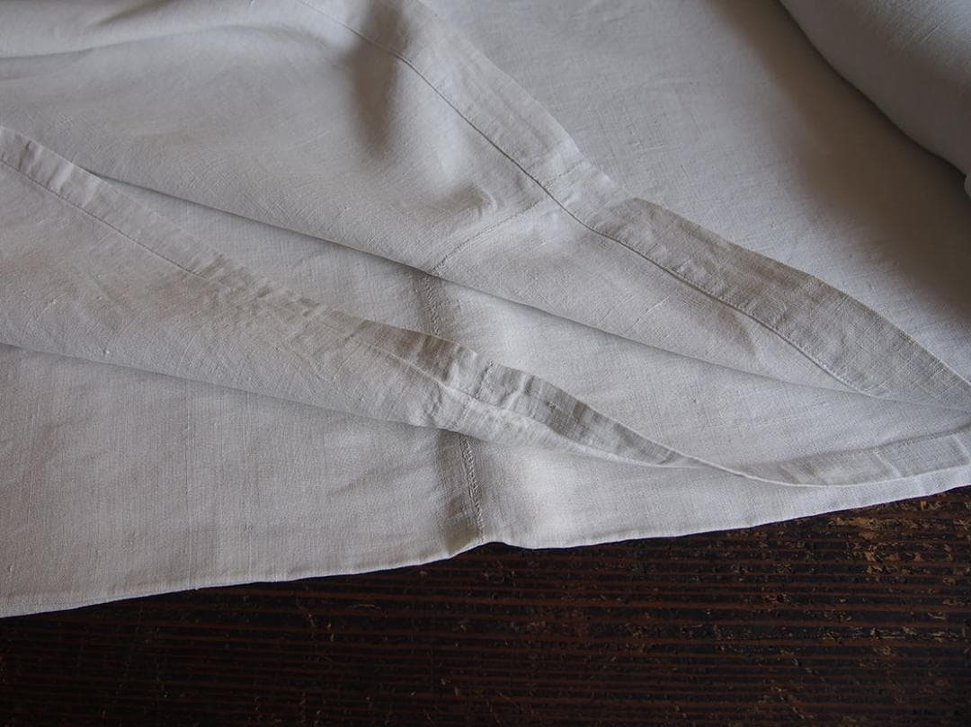 イニシャルM シャンブルリネン ベッドリネン ホワイトリネン/K247