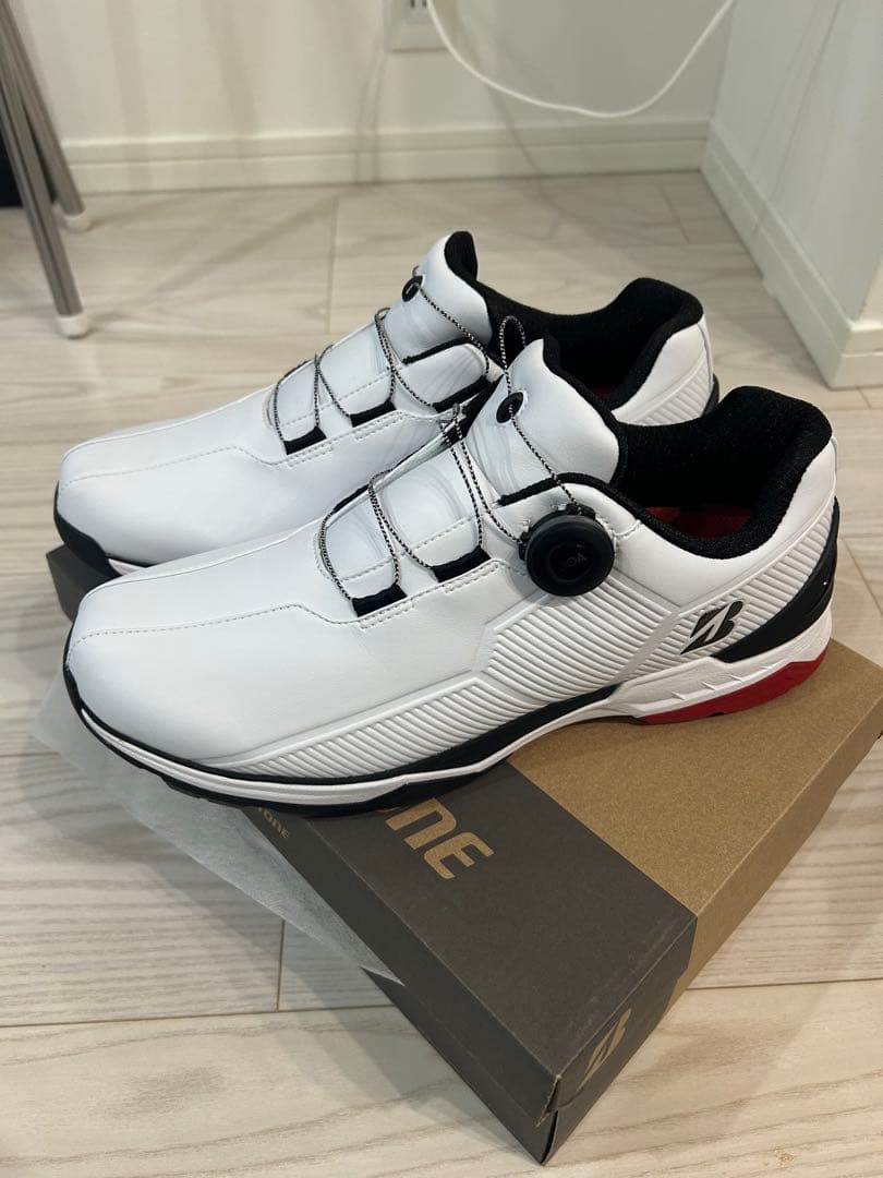 ブリヂストン BOAシステム ゴルフシューズ ホワイト/レッド