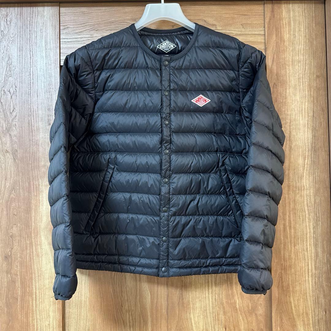 DANTON クルーネックインナーダウンジャケット ブラック 36 - メルカリ
