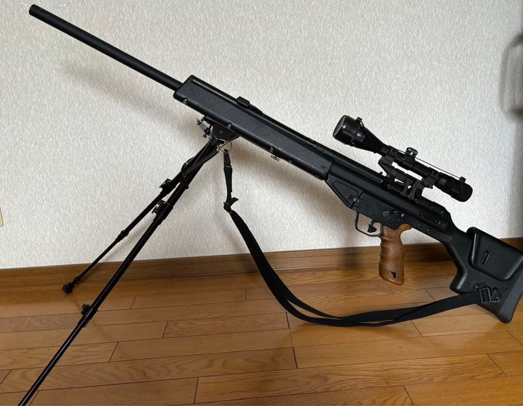 東京マルイ　PSG-1　電動ガン　スリング、ケース、バイポッド、スコープ付属