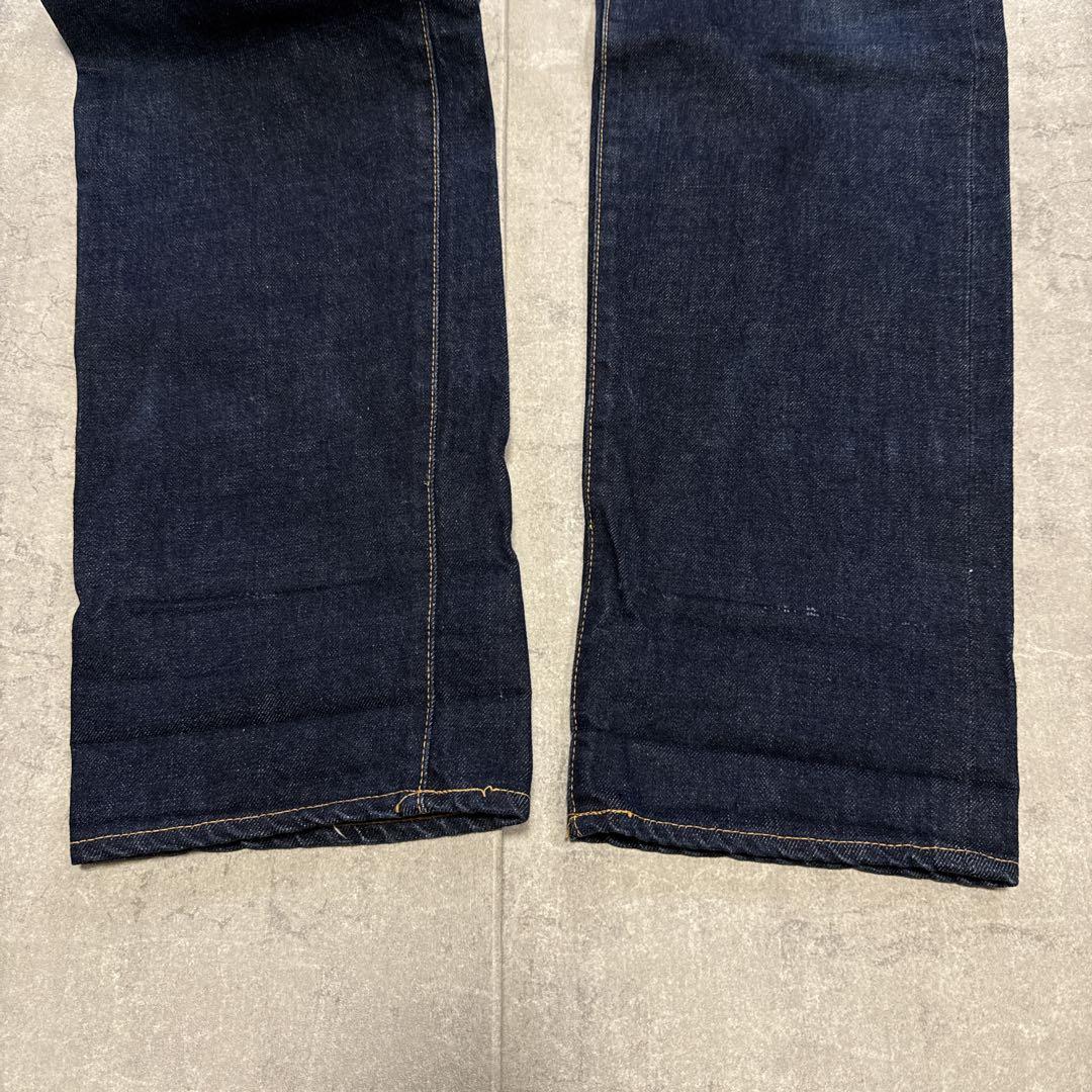 初期 EVISU エヴィス デニム 水牛パッチ W30 赤耳 濃紺 no.2