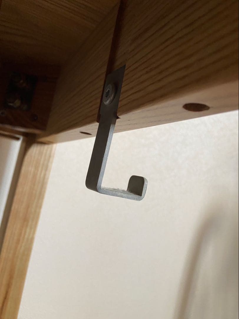 直接手渡し) 廃盤 無印良品 タモ材 デスク キャビネット チェア 3点セット