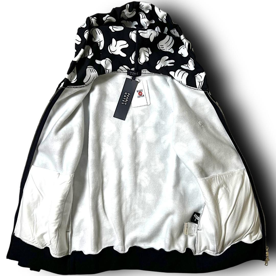 0 パーリーゲイツ ミッキーマウスコラボ スウェット フルジップパーカー