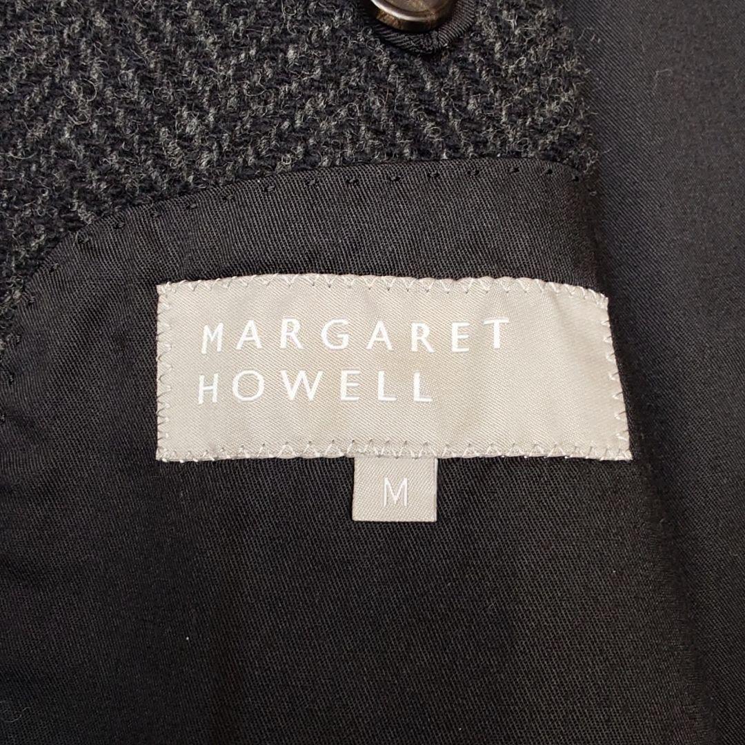 【美品】マーガレットハウエル ウール ヘリンボーン チェスターコート M