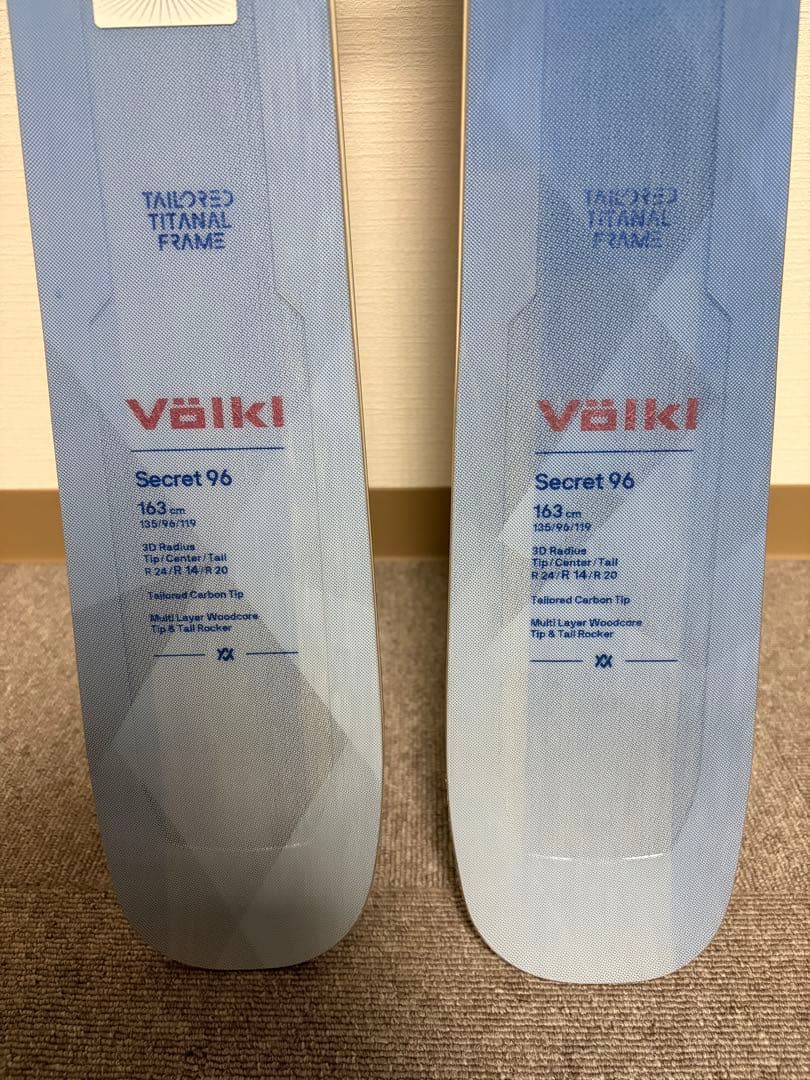 【ほぼ新品】Völkl SECRET96 163 + AMBITION