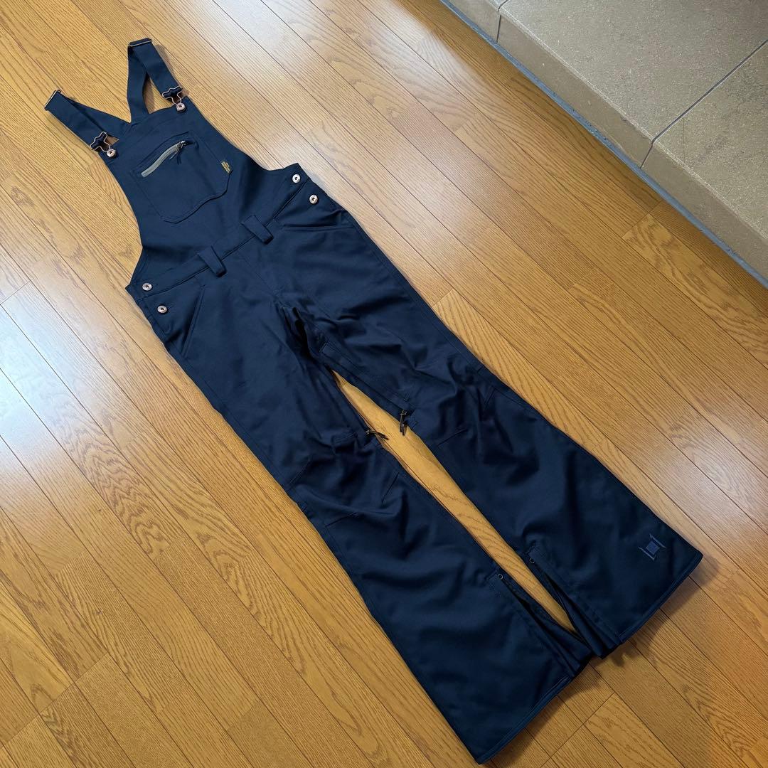 美品　L1エルワン　スノーボード　ビブ　オーバーオール　レディースS ネイビー