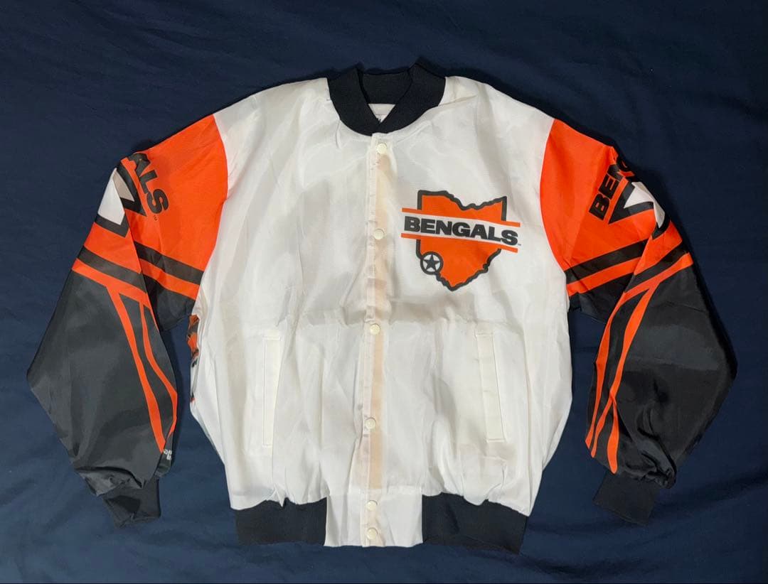 ☆80年代USA製タグ付き新品！チョークライン NFLベンガルズ スタジャン