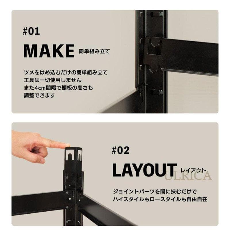 スチールラック 収納棚 倉庫用 大型ラック リビング 多段 オープンラック