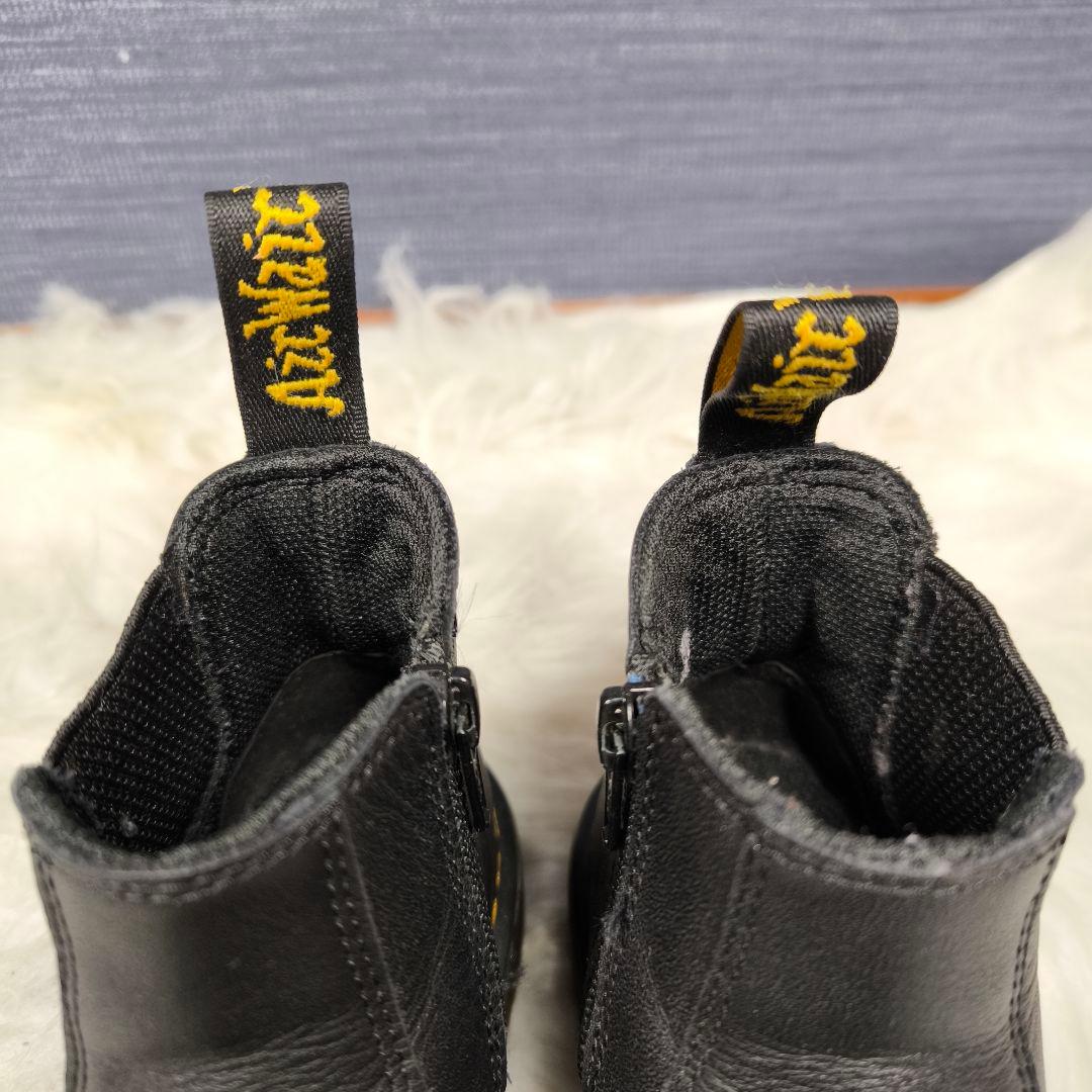 美品【ドクターマーチン】2976J サイドゴアブーツ 19cm サイドジップ 黒