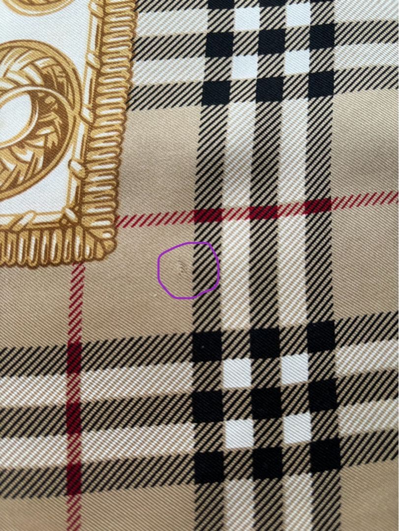 ⚫︎美品⚫︎BURBERRY 大判 スカーフ シルク テディベア ノバチェック