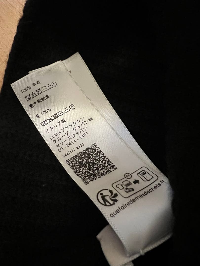 CELINE ビーニー　ニット帽　ロゴ