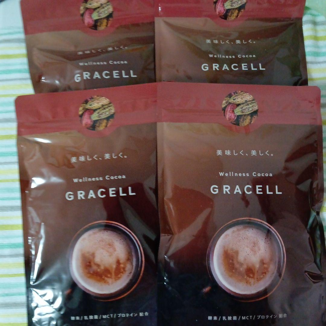 ［新品未開封]GRACELLグレイセルウェルネスココア　ダイエット4袋