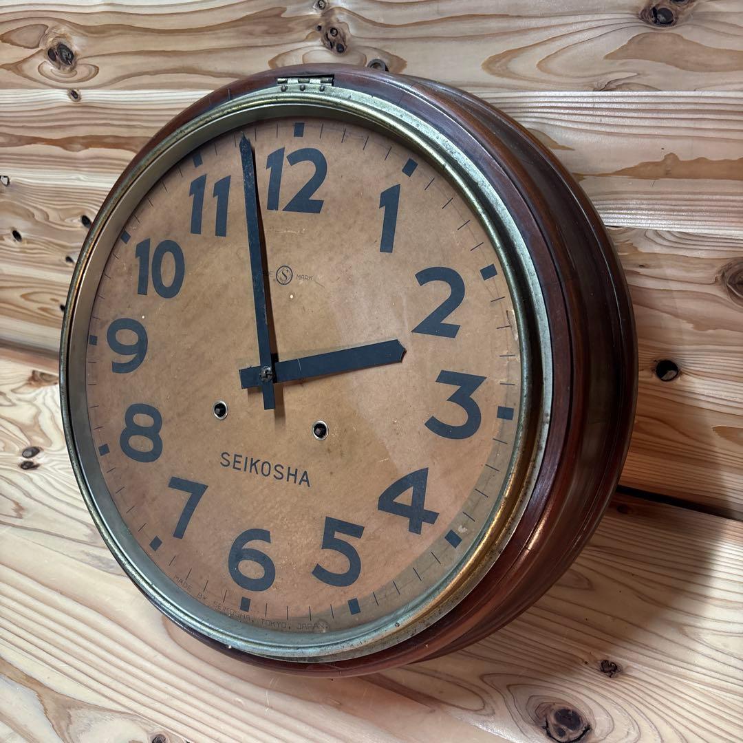 昭和レトロ 精工舎 SEIKOSHA 壁掛け時計 時計 ジャンク品 - メルカリ