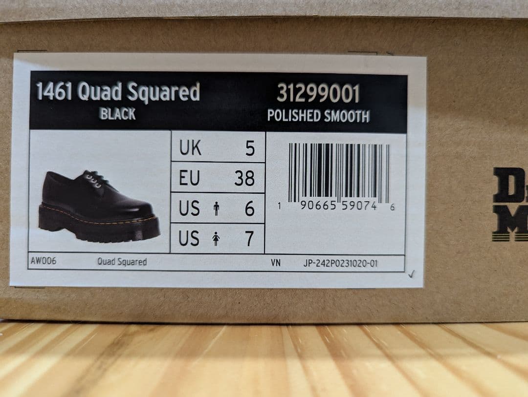 UK5 ドクターマーチン 1461 Quad Squared