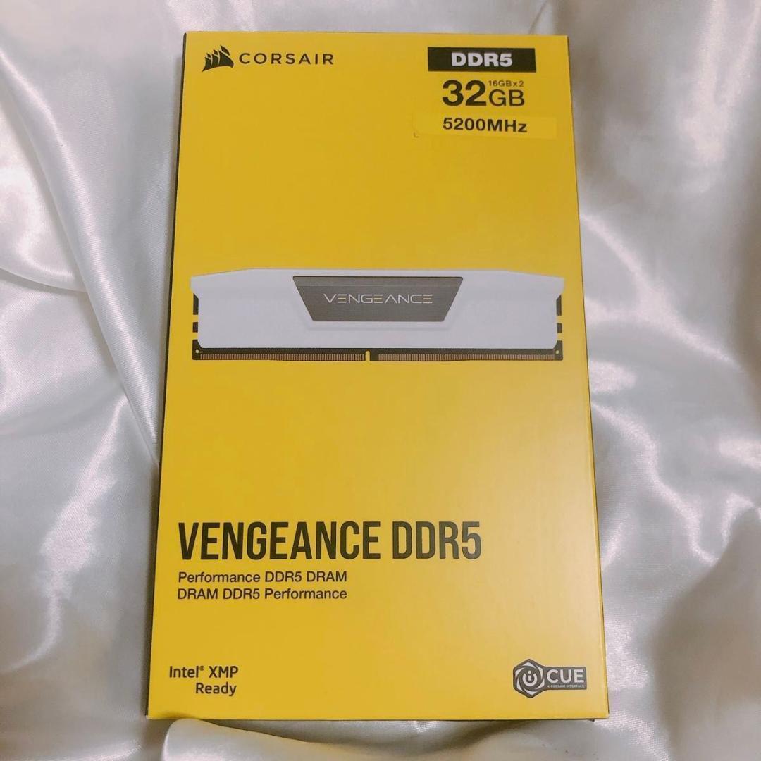 Corsair DDR5-5200MHz メモリ VENGANCE 32GB