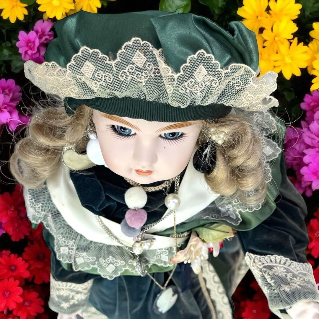 ノエル様専用 ビスクドール スタイナー リプロ フレンチ グリーン