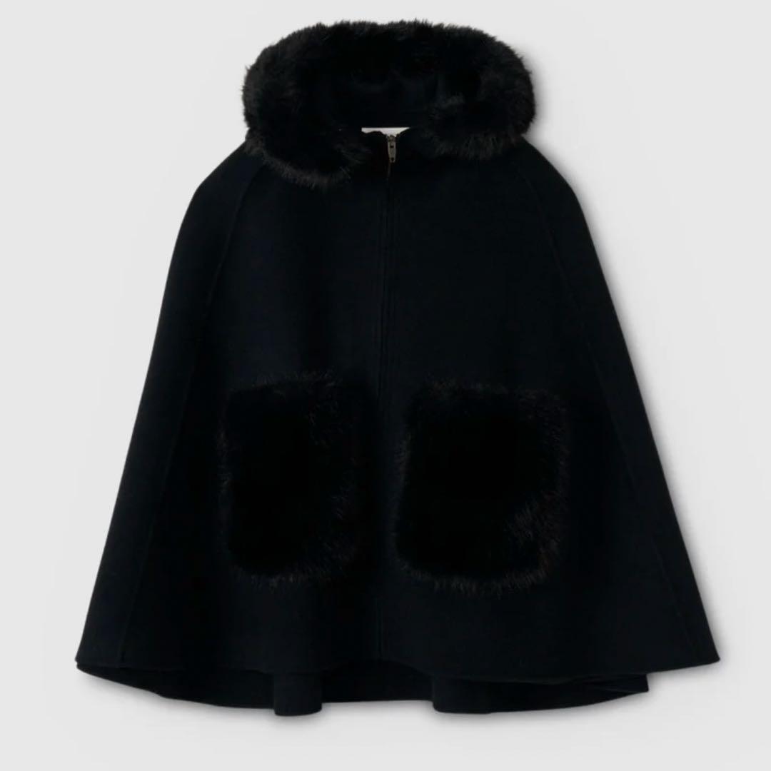 ファーポケットマントコート　eimy istoire