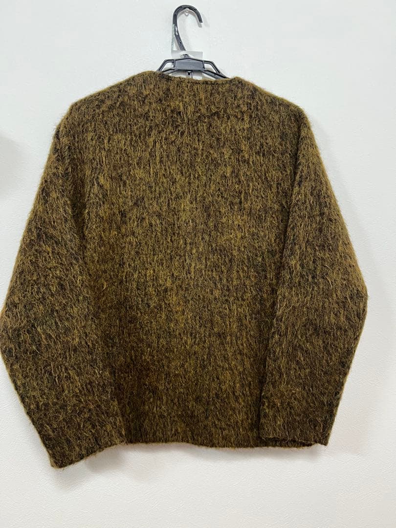 トップス OUR LEGACY CARDIGAN Olive Melange Mohair