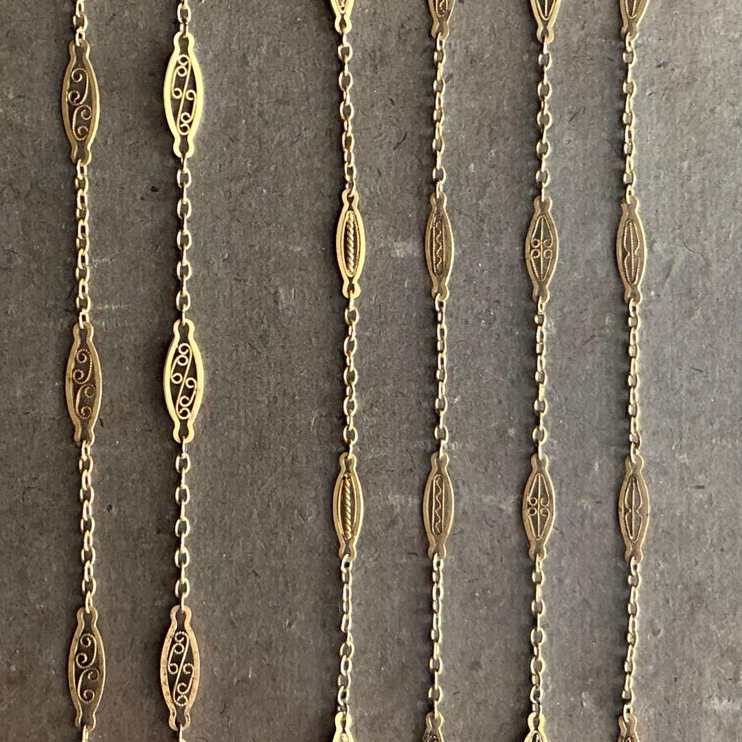 ＊希少＊　フランスアンティーク　フィリグリーチェーン　ジュエリー　サンプル　見本