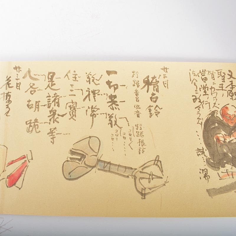 るるか清水公照作　修中絵日記　巻物　巻子　上下2巻　共箱　N　6079C