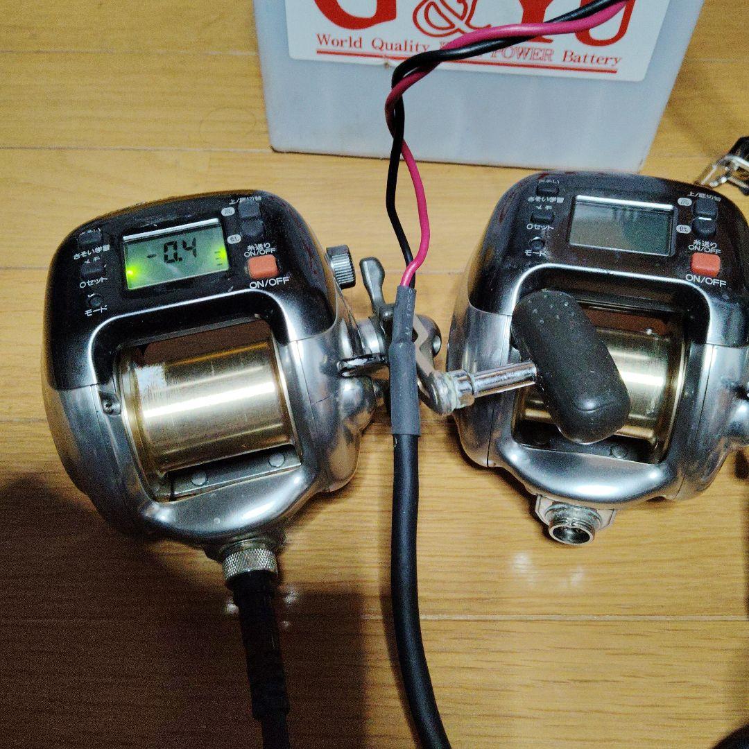 ✦2台セット　シマノ　電動リール　電動丸3000XH ケーブル付き