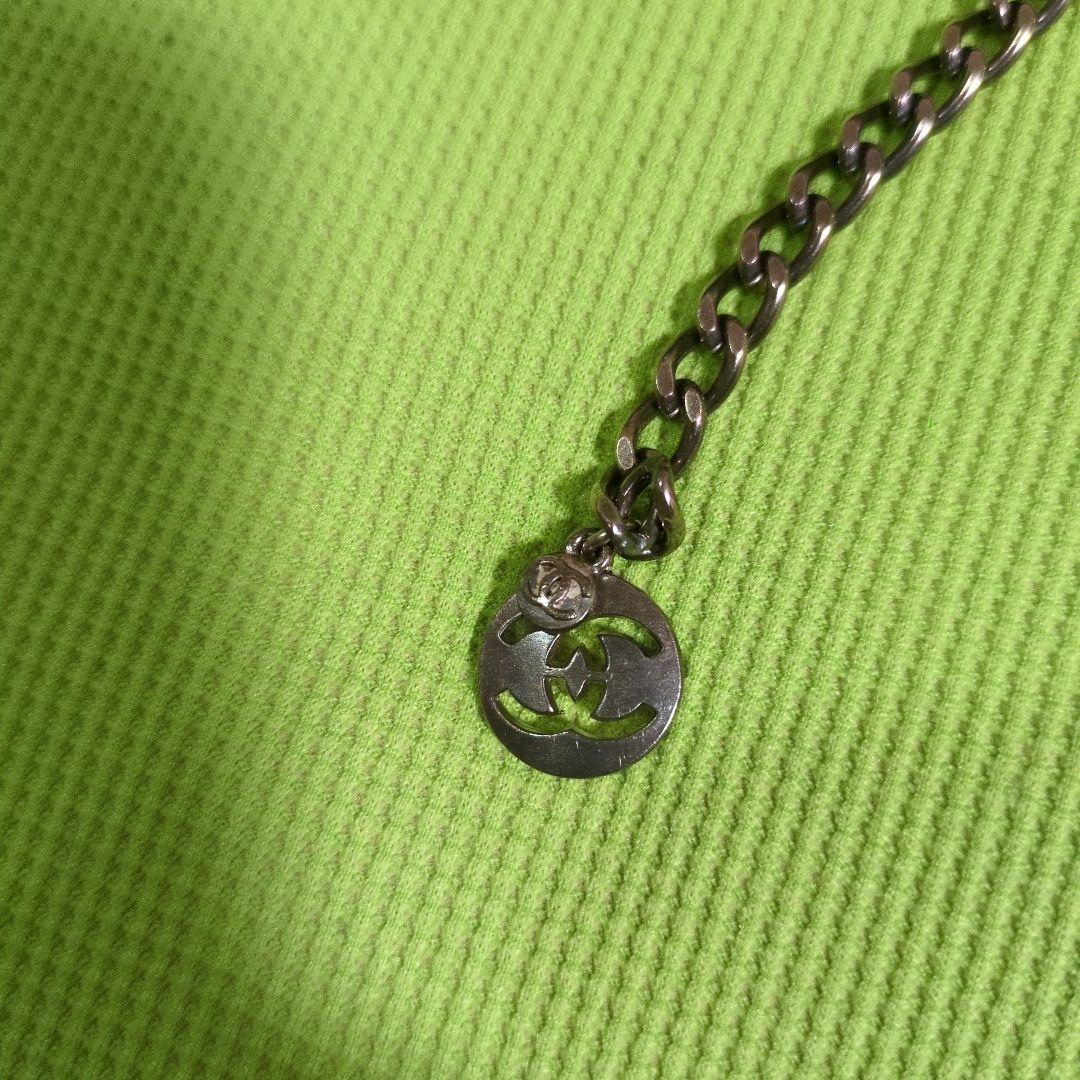 シャネル　パールとチェーンのベルト