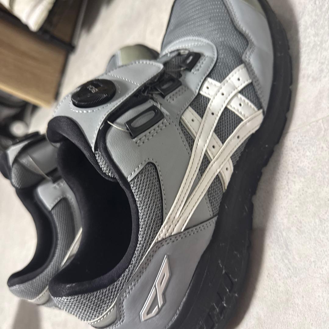 ASICS 安全靴 ボアシステム グレー/ホワイト