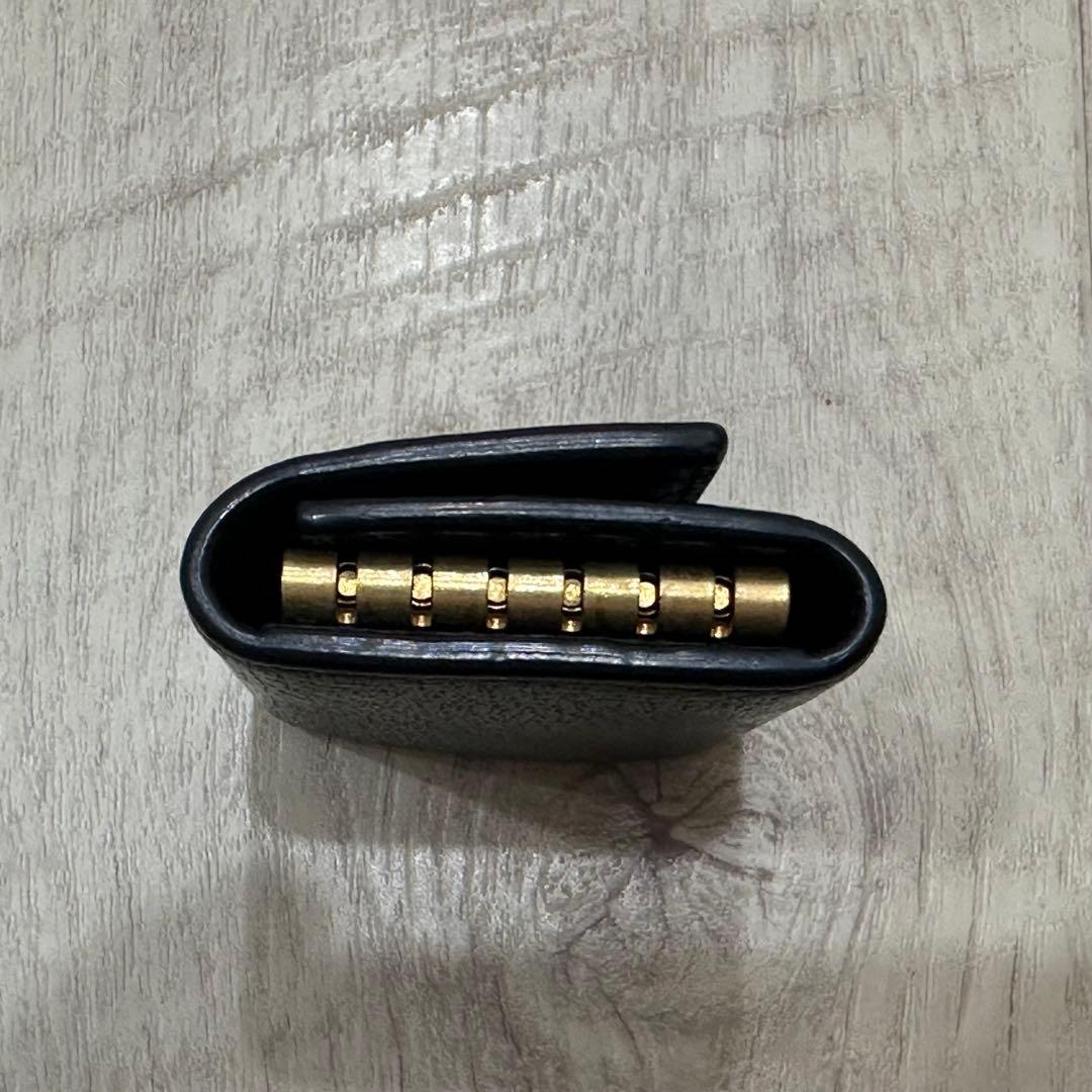 GUCCI アニマリエ 6連キーケース メタルビー レザー ブラック - メルカリ