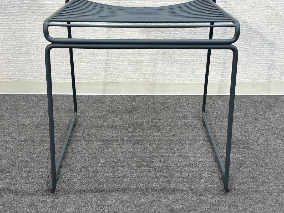 HAY■HEEダイニングチェア　グレー　2脚セット　屋外　スタッキング　ミニマル