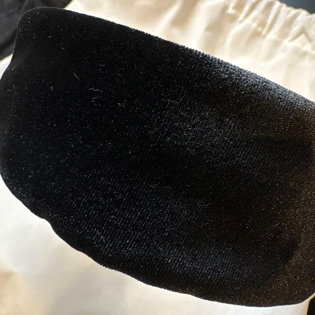 ベルベット ブラックヘアバンド