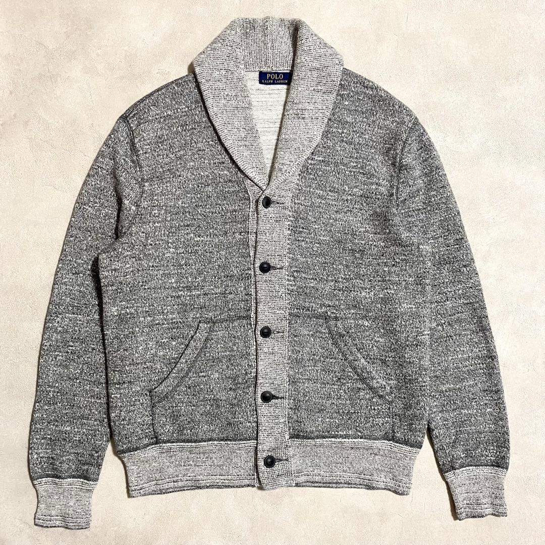 POLO ポロ ラルフローレン ショールカラー コットンニット カーディガン