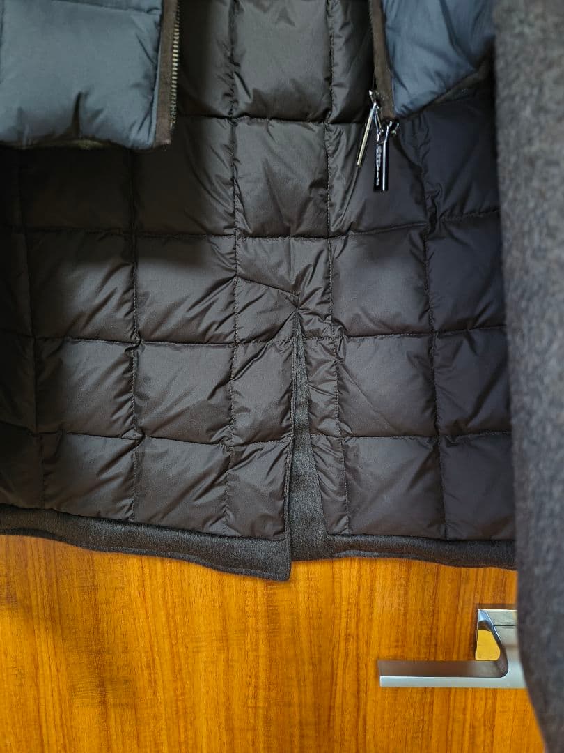 【早い者勝ち】MOORER ダークブラウン カシミヤ混ダウンコート