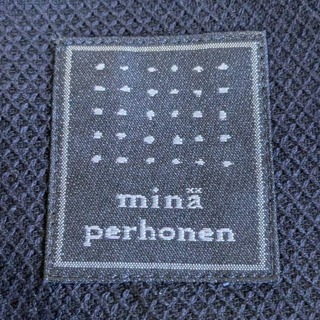 ミナペルホネン タンバリン ワンピース チュニック ネイビー S