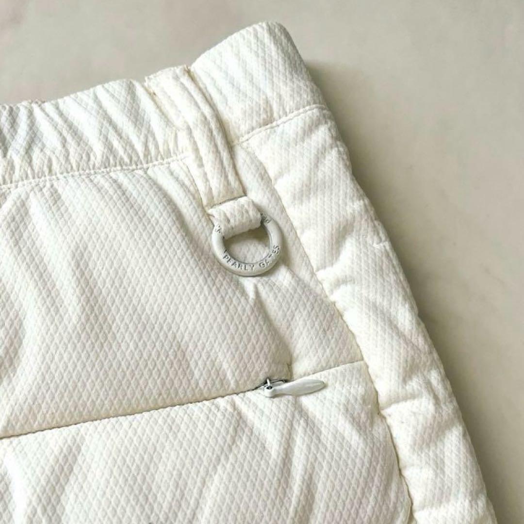 PEARLY GATES ダウンスカート ロゴ入り ゴルフウェア 中綿 白 1