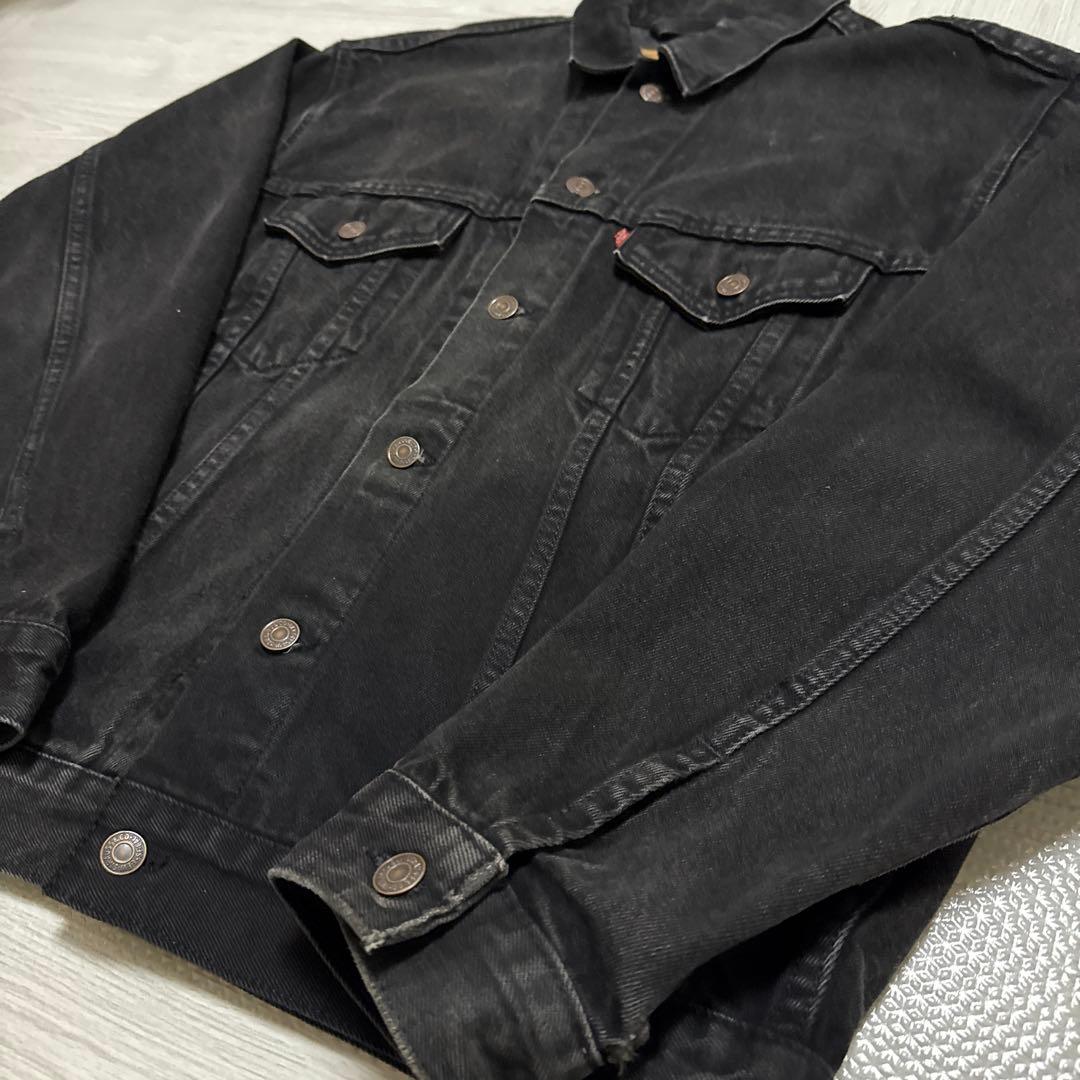 Levi's 70507 USA製 M ブラック デニムジャケット　90s