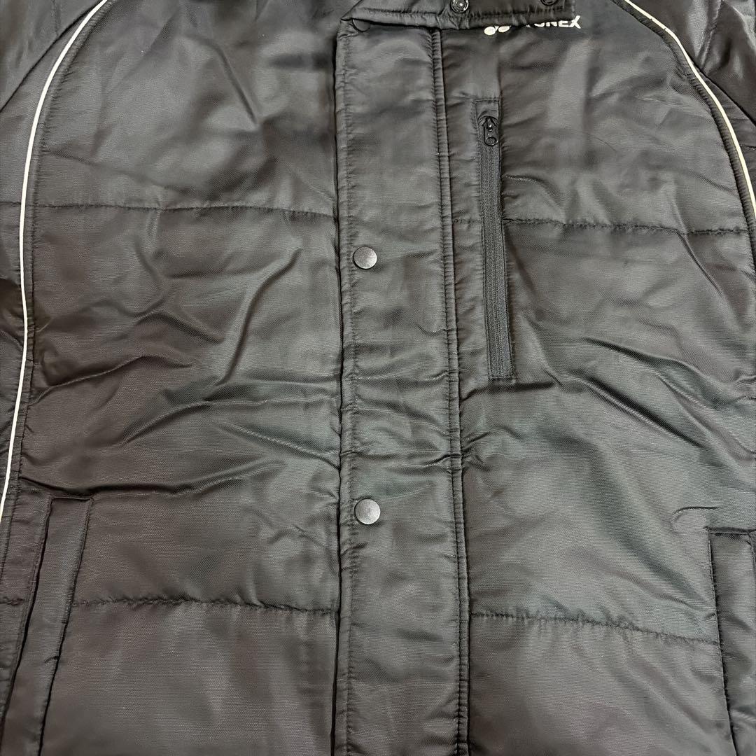 美品 YONEX ベンチコート ヒートカプセル 中綿 ロング L ブラック 黒