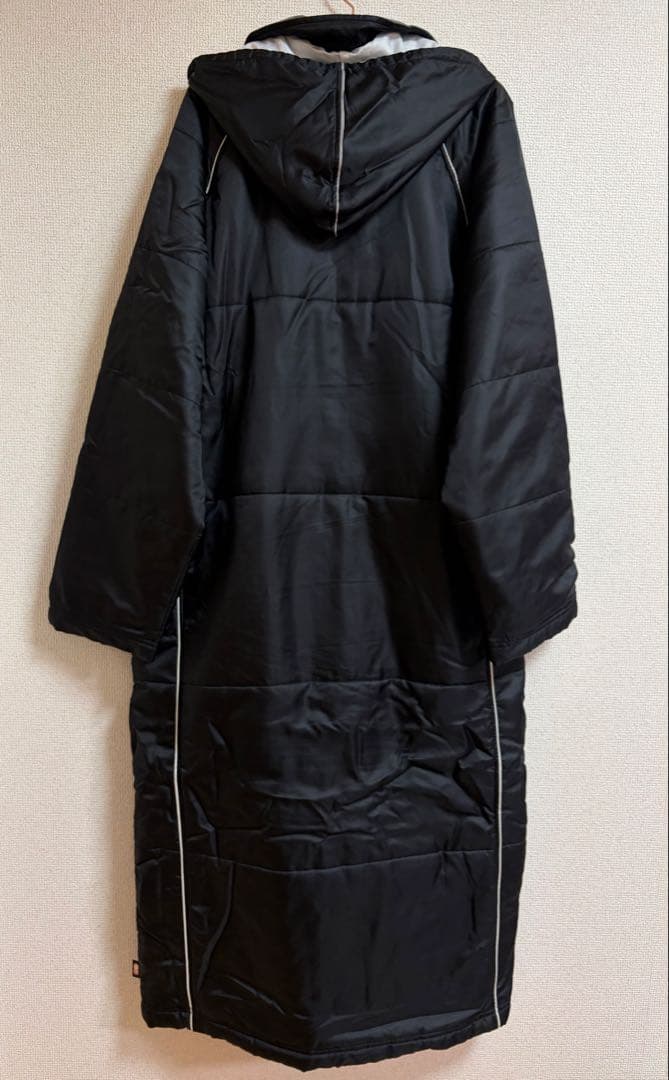 美品 YONEX ベンチコート ヒートカプセル 中綿 ロング L ブラック 黒