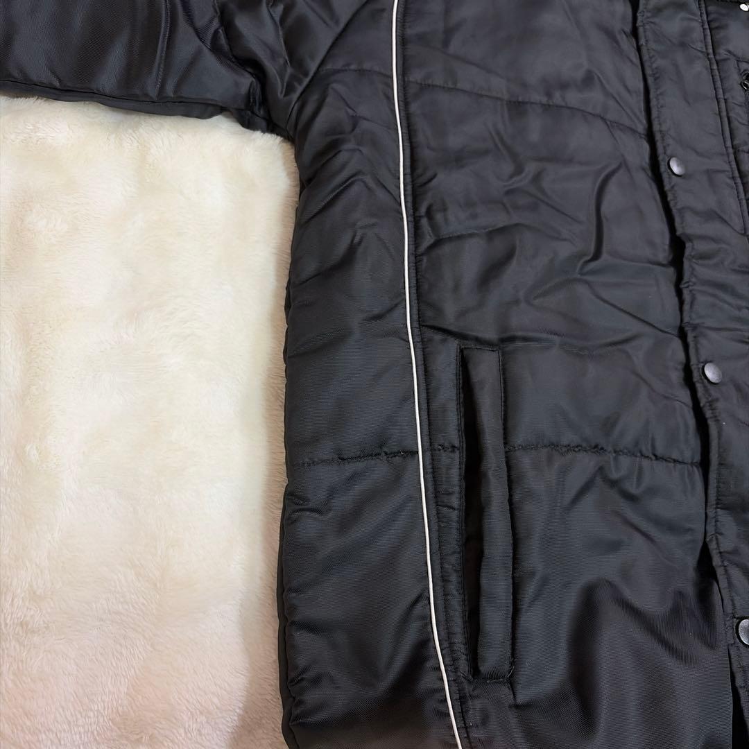 美品 YONEX ベンチコート ヒートカプセル 中綿 ロング L ブラック 黒