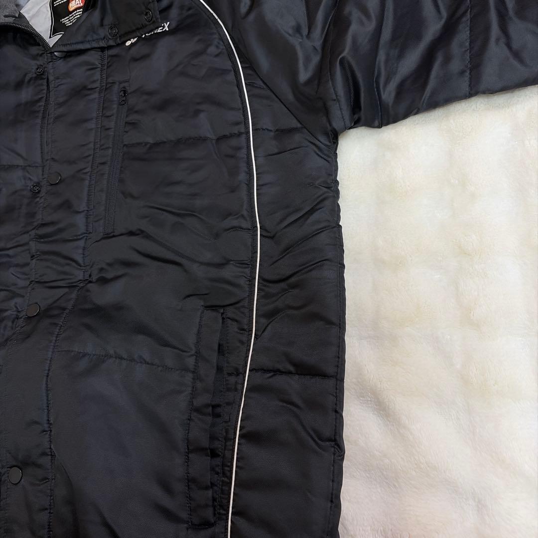 美品 YONEX ベンチコート ヒートカプセル 中綿 ロング L ブラック 黒