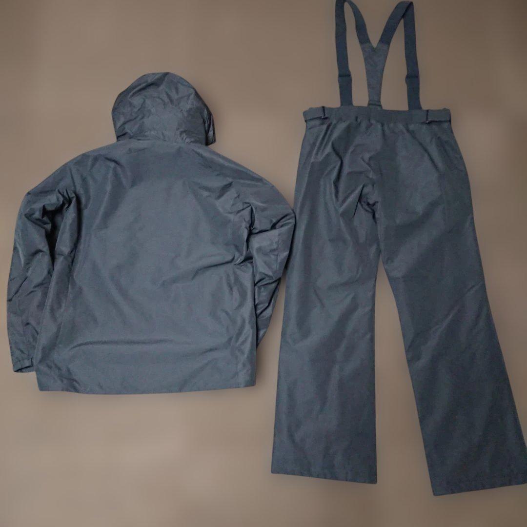 送料無料【DESCENTE】ブラックスキーウェア上下セットアップ Oサイズ