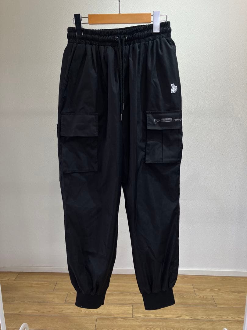 FR2 うさぎ ワッペン ナイロン カーゴ パンツ