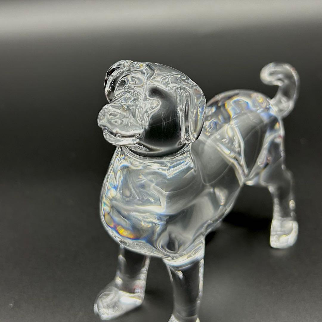 【未使用品品】Baccarat バカラ 置物 インテリア オブジェ　 犬 戌