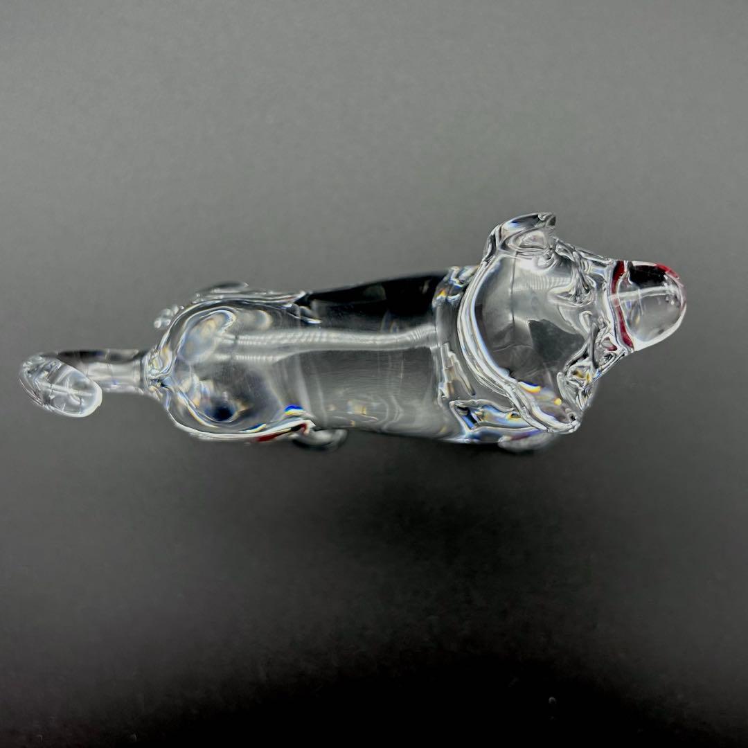 【未使用品品】Baccarat バカラ 置物 インテリア オブジェ　 犬 戌